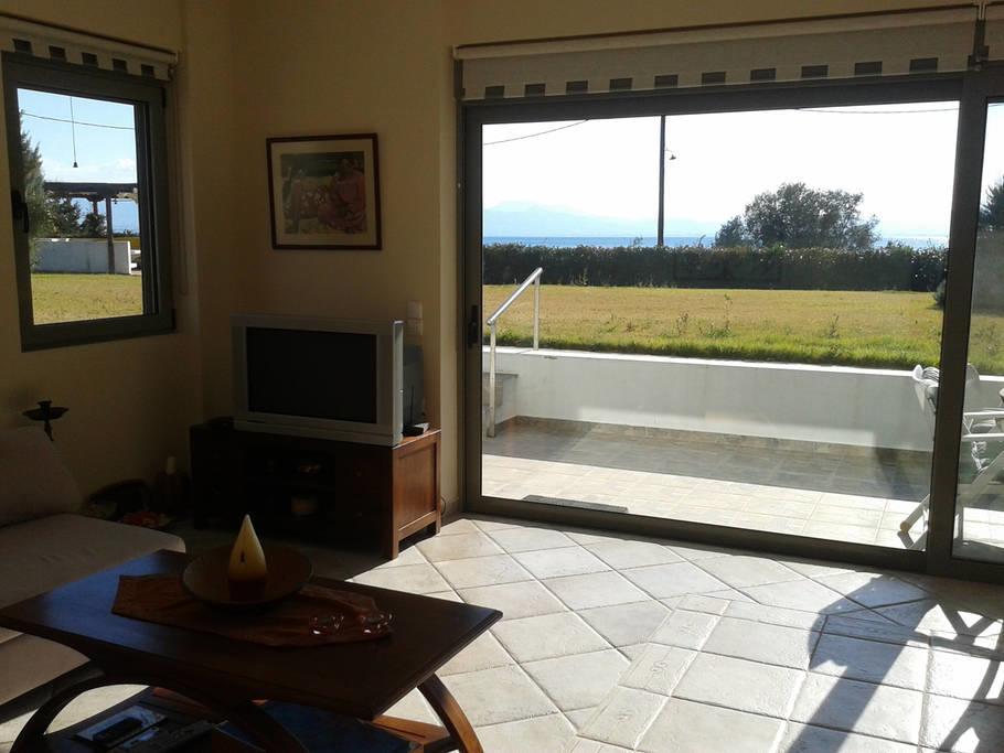 Marvelous House By The Sea Vila Limni Vouliagmenis Exterior foto